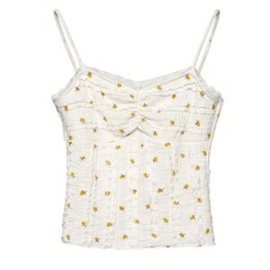 Good Days Project Coquette Cami Tank Top Women XS Cottagecore Balletcore Floral